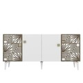 Consola, Olivia, Midia, 150x79x40 cm, PAL , Alb