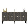 Consola, Olivia, Rose, 150x79x40 cm, PAL , Antracit
