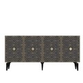 Consola, Olivia, Rose, 150x79x40 cm, PAL , Antracit