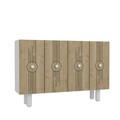 Consola, Olivia, Fraud Bohem KM120, 120x75x29 cm, PAL , Stejar alb / safir