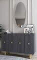 Consola, Olivia, Fraud Bohem KM120, 120x75x29 cm, PAL , Antracit