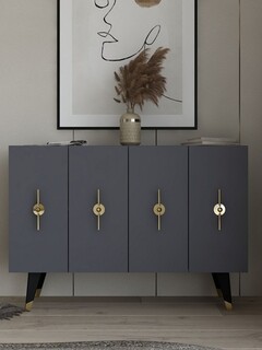 120x80x29 cm, Auriu;Antracit