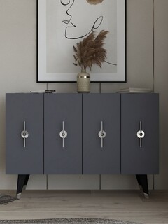 120x80x29 cm, Argintiu;Antracit