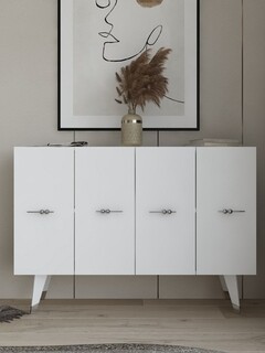 120x80x29 cm, Argintiu;Alb