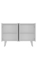 Consola, Olivia, Quart Salkım, 120x80x29 cm, PAL , Argintiu/Alb