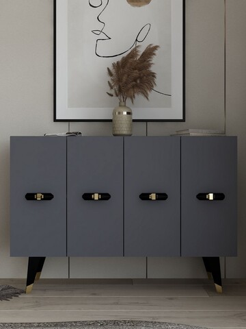 Consola, Olivia, Quart V, 120x80x29 cm, PAL , Aur/Antracit