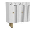 Consola, Olivia, Woise Bohem KM120, 120x75x29 cm, PAL , Alb