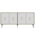 Consola, Olivia, Figora, 180x82 cm, PAL , Stejar Safir / Alb