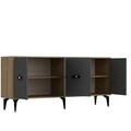 Consola, Olivia, Fly, 180x82 cm, PAL , Stejar safir / Antracit