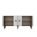 Consola, Olivia, Fly, 180x82 cm, PAL , Stejar Safir / Alb