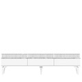 Comoda TV, Olivia, Defne, 180x44 cm, PAL, Alb / Argintiu