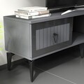Comoda TV, Olivia, Linda, 150x44 cm, PAL, Antracit / Argintiu