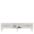 Comoda TV, Olivia, Herry, 150x44 cm, PAL, Alb/Auriu