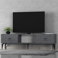 Comoda TV, Olivia, Varna, 150x44 cm, PAL, Antracit