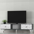Comoda TV, Olivia, Varna, 150x44 cm, PAL, Antracit/Alb