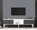 Comoda TV, Olivia, Arona, 150x44 cm, PAL, Alb / Antracit