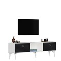 Comoda TV, Olivia, Arona, 150x44 cm, PAL, Alb / Antracit
