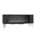 Comoda TV, Olivia, Retrolp1, 120x48 cm, PAL, Antracit / Argintiu