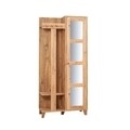 Dulap cu pantofar, cuier si oglinda Garmanto 90 - Atlantic, Vella, 90x36x192 cm