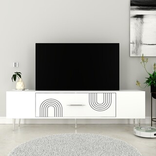 150x48 cm, Alb;Argintiu