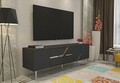 Comoda TV, Olivia, Dekolp5, 150x48 cm, PAL, Antracit / Argintiu
