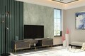 Comoda TV, Olivia, Arno, 150x40 cm, PAL , Antracit / Aur
