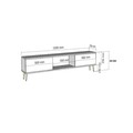 Comoda TV, Olivia, Arno, 150x40 cm, PAL , Antracit / Aur
