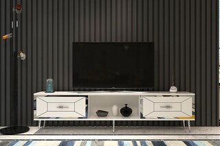 150x40 cm, Alb;Argintiu