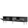 Comoda TV, Olivia, Nida, 150x40 cm, PAL , Antracit / Argintiu
