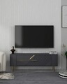 Comoda TV, Olivia, Retrolp5, 120x48 cm, PAL , Antracit / Aur