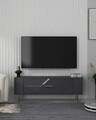 Comoda TV, Olivia, Retrolp5, 120x48 cm, PAL , Antracit / Argintiu