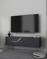 Comoda TV, Olivia, Retrolp5, 120x48 cm, PAL , Antracit / Argintiu