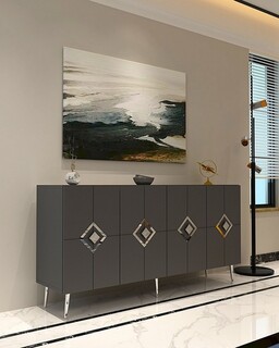 150x75x35 cm, Antracit;Argintiu