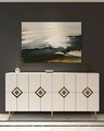 Consola, Olivia, Robber KB150, 150x75x35 cm, PAL , Alb/Auriu