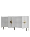 Consola, Olivia, Robber KB150, 150x75x35 cm, PAL , Alb/Auriu