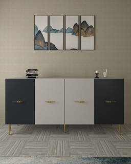 150x75x35 cm, Alb;Antracit