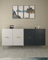 Consola, Olivia, Loop KB150, 150x75x35 cm, PAL , Alb / Antracit