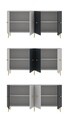 Consola, Olivia, Loop KB150, 150x75x35 cm, PAL , Alb / Antracit