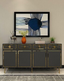 150x75x35 cm, Antracit;Auriu