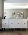 Consola, Olivia, Rosalinda KB150, 150x75x35 cm, PAL , Stejar Safir / Alb