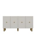 Consola, Olivia, Rosalinda KB150, 150x75x35 cm, PAL , Stejar Safir / Alb