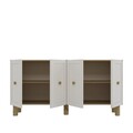 Consola, Olivia, Rosalinda KB150, 150x75x35 cm, PAL , Stejar Safir / Alb