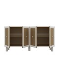 Consola, Chalmette, Rosalinda KB150, 150x75x35 cm, PAL , Stejar Safir / Hazeran