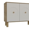 Consola, Olivia, Deren KX180 Bohem, 180x78 cm, PAL , Stejar Safir / Alb
