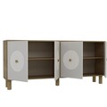 Consola, Olivia, Deren KX180 Bohem, 180x78 cm, PAL , Stejar Safir / Alb
