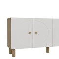 Consola, Olivia, Inci KB150 Bohem, 150x75x35 cm, PAL , Stejar Safir / Alb