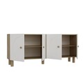 Consola, Olivia, Inci KB150 Bohem, 150x75x35 cm, PAL , Stejar Safir / Alb