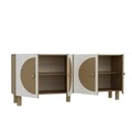 Consola, Chalmette, Inci KB150 Bohem, 150x75x35 cm, PAL , Stejar Safir / Hazeran