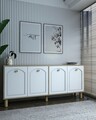 Consola, Olivia, Simple KX180 Bohem, 180x78 cm, PAL , Stejar Safir / Alb