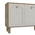 Consola, Olivia, Simple KX180 Bohem, 180x78 cm, PAL , Stejar Safir / Alb